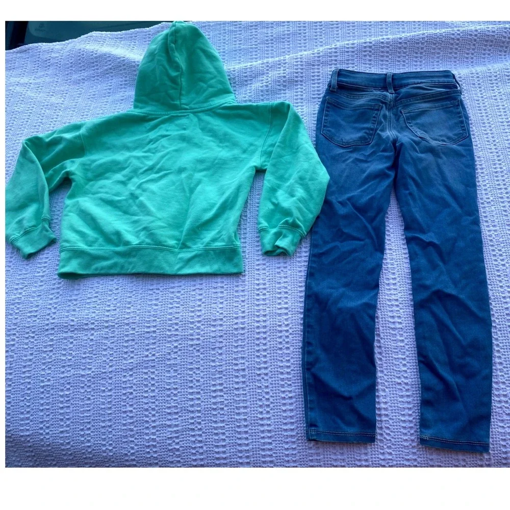 Bundle Aruba Pacific‎ & Co Hoodie Jumping Beans Jeggings Girls Size 7 Outfit